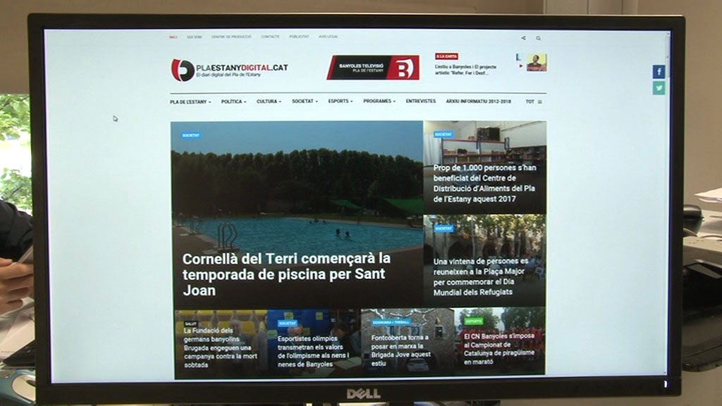 Entra en funcionament el primer diari digital del Pla de l'Estany